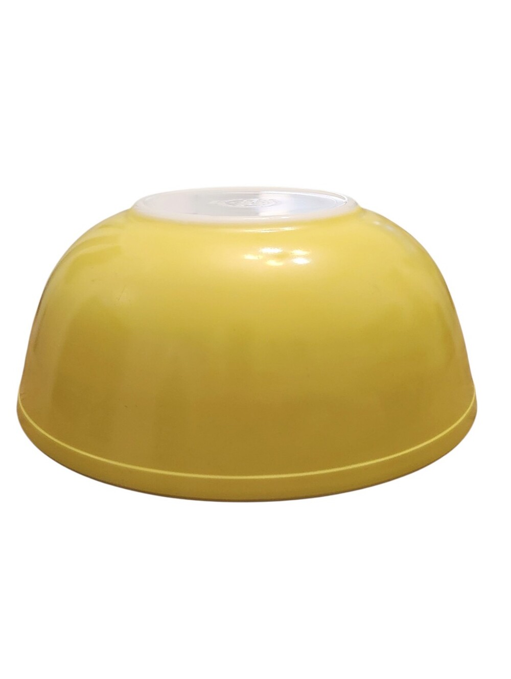 Vintage Pyrex 404 Yellow 4 qt Large Primary Nesting Mixing Bowl USA Solid Retro